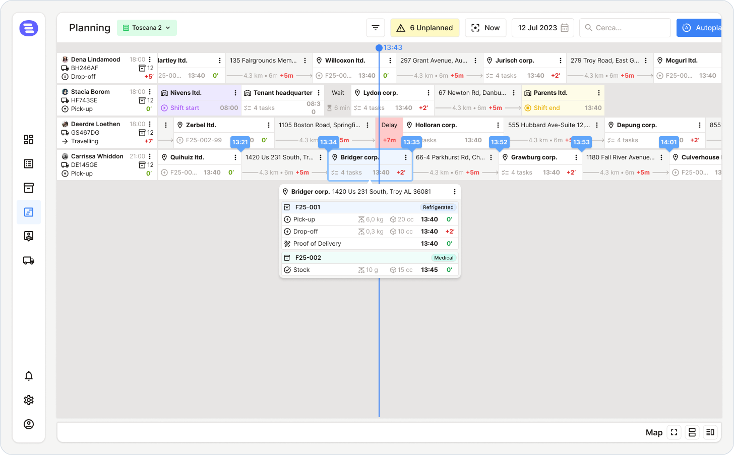 Everplan Live: Monitoraggio e gestione in tempo reale